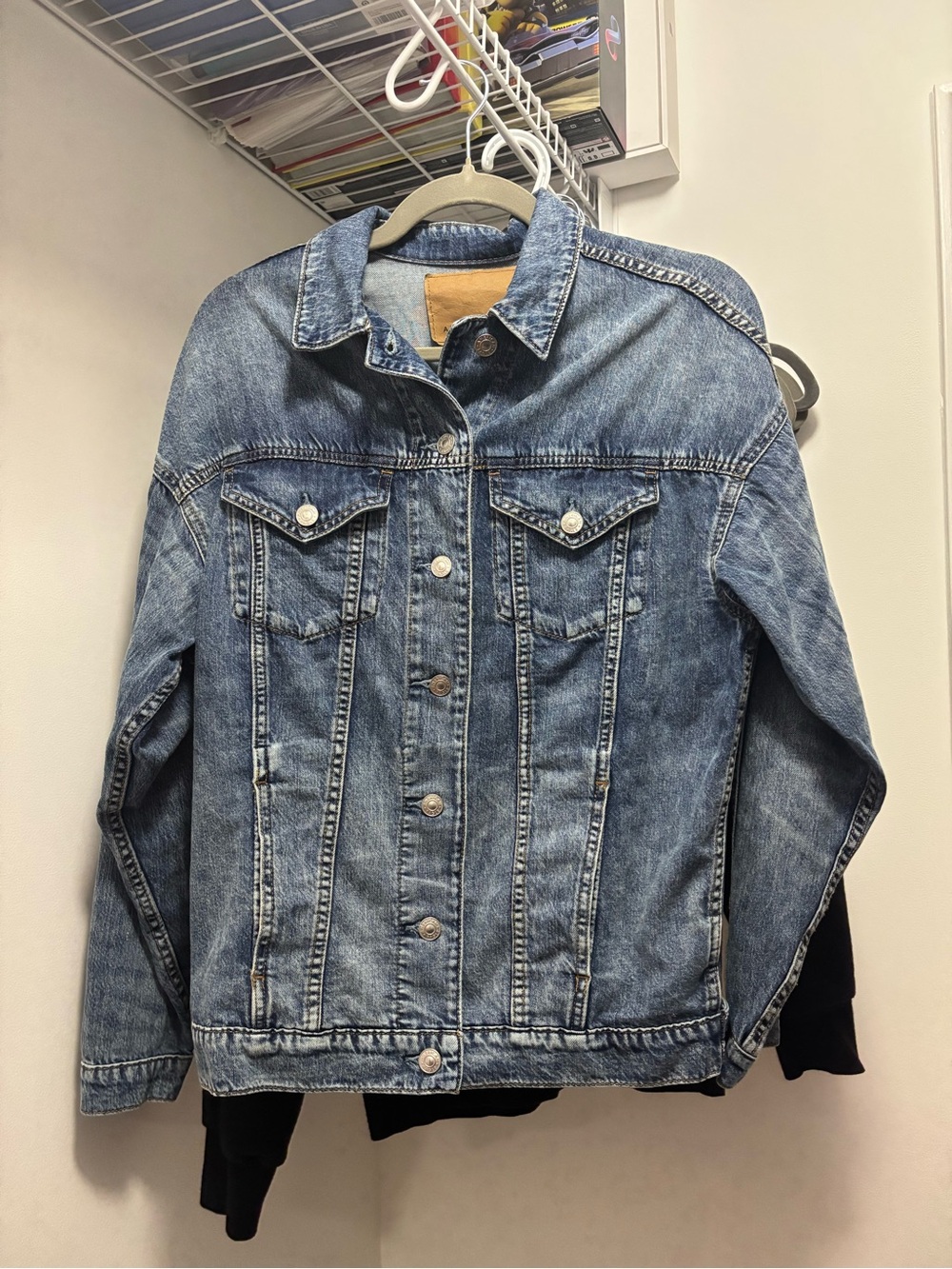 American Eagle Classic Blue Denim Jacket - Women